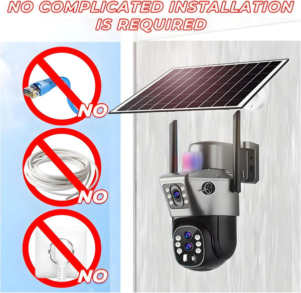 Caméra de Sécurité Solaire HD